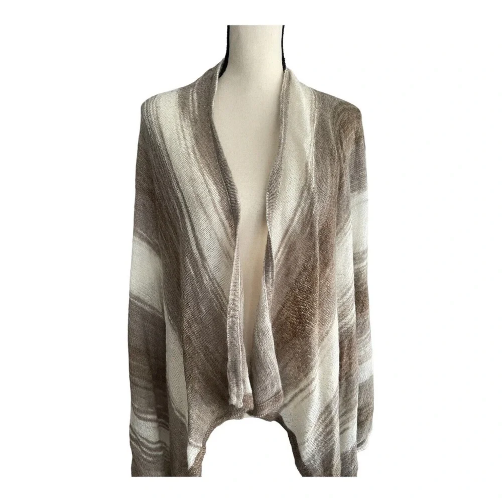 Tommy Bahama Cardigan Women's Size Large Open Front Wool Blend Long Sleeves - Picture 2 of 5